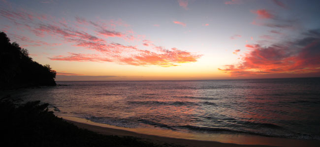 Sunset at Manta Ray